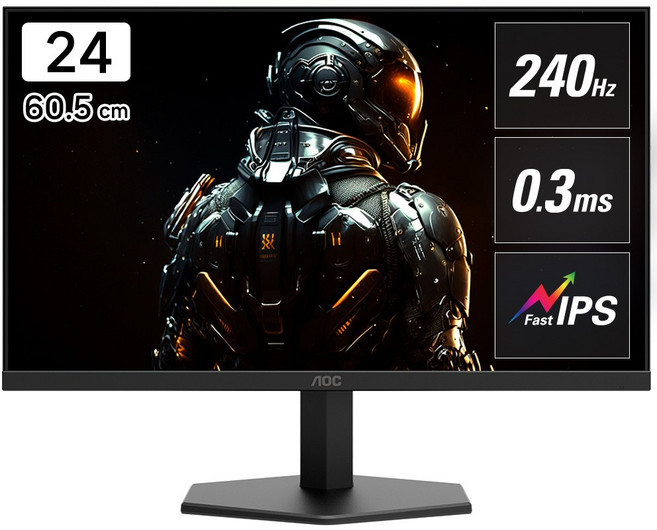 AOC 알파스캔 AOC 24G11 게이밍 240 FAST IPS HDR 모니터, 60.5cm, 24G11ZE(무결점)