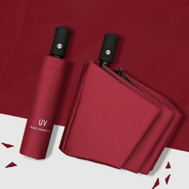 디아쿠아 프리미엄 UV 원터치 암막 접이식 3단 자동 우산 우양산 양산