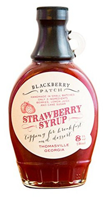 딸기 시럽 3가지 재료 - 블랙베리 패치 237ml 병 – Strawberry Syrup 3 Ingredients - Blackberry Patch 8 oz Bottle – Op, 1개