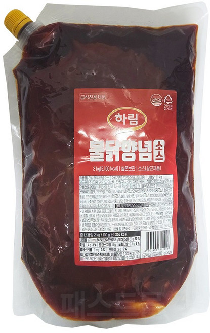 하림 불닭양념소스, 1개, 2kg