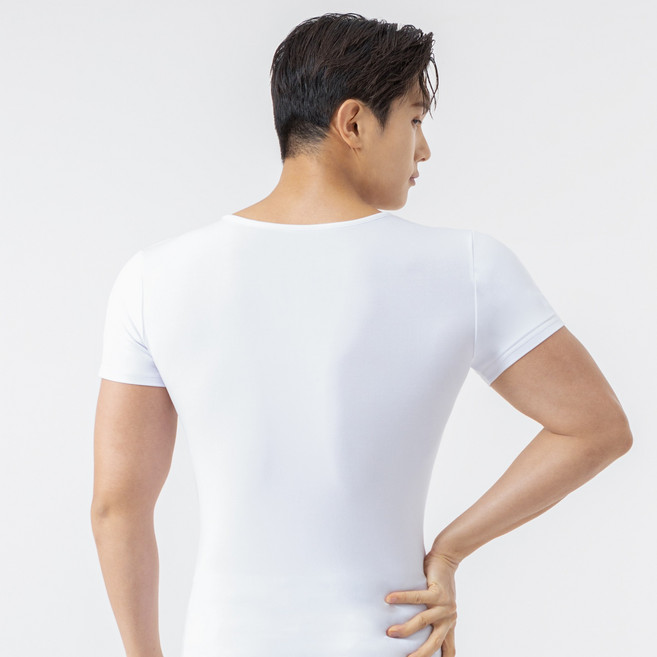 디바라 +6CM 남자 어깨뽕 보정속옷 티셔츠 런닝 엑스투 핏체인저