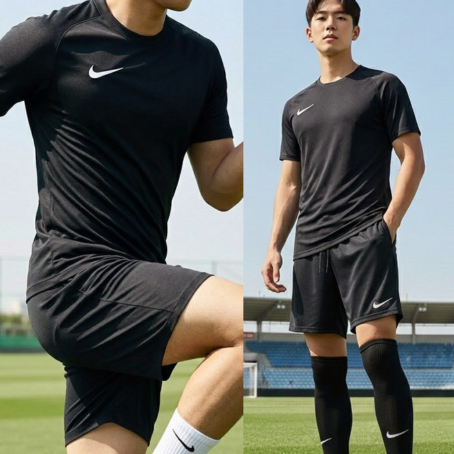 나이키 반팔 티셔츠 반바지 세트 저지 헬스 운동 스포츠 단체 런닝 축구