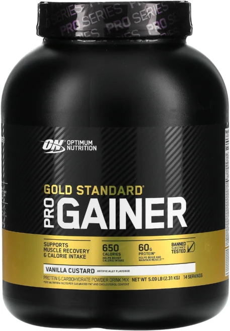 [Optimum Nutrition] 프로 게이너 프로틴 & 탄수화물 파워 드링크 믹스 더블 초콜릿 14 서빙 2.31 kg, 1개, 60g - 쿠팡