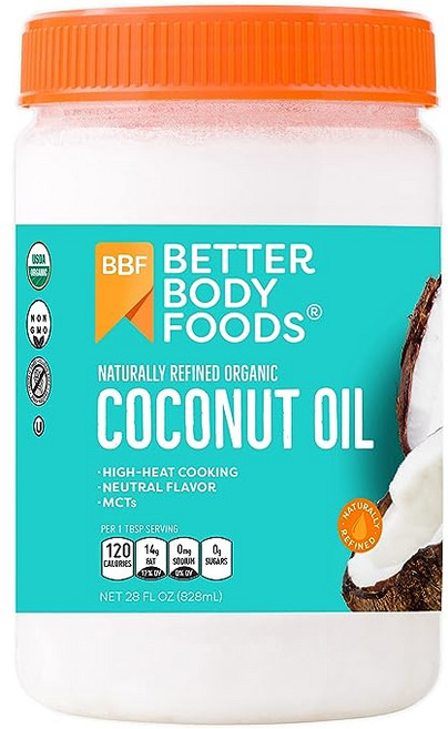 베터바디푸즈 내추럴리 리파인드 코코넛 오일, 1개, 828ml