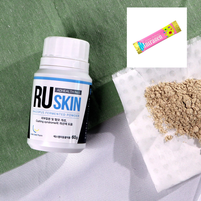 강아지 고양이 쿠싱증후군 곰팡이성피부염 면역력 영양제 탈모 아토피 비듬 각잘 습진 피부병 지루성피부염 털빠짐 약 가려움증 링웜 토끼 햄스터 <intragen 증정>, RU SKIN 60g, 60g, 1박스, 피부/피모