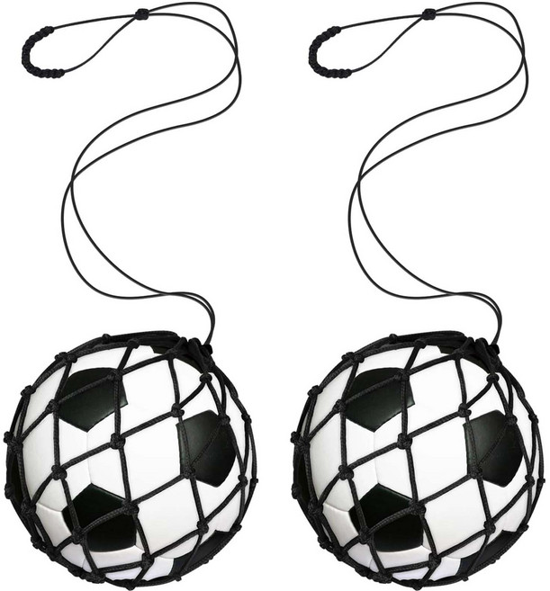 [루이/축구훈련] 리턴볼 트레이닝 네트 (축구 연습용 리바운더 세트), 2개, 블랙