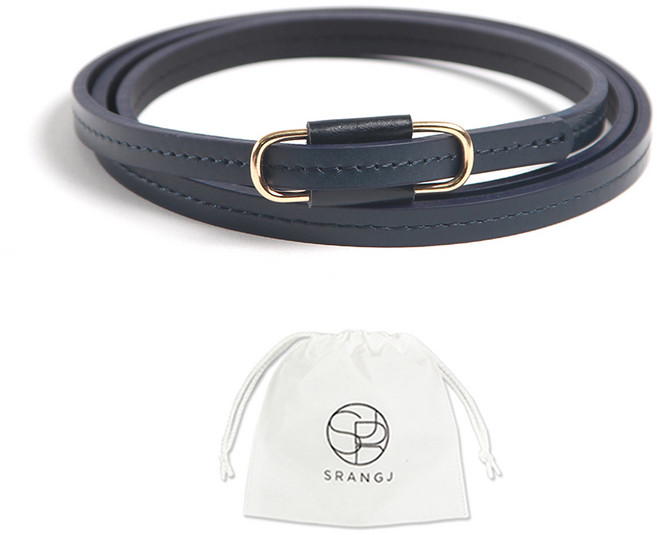 에스랑제이 여성 클립 정장 슬림 원피스 벨트 허리띠 + 더스트백