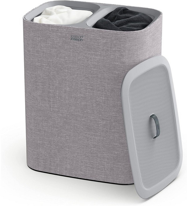 조셉 조셉 토타 90리터 분리형 세탁 바구니, Dual, Grey, 90L, Grey