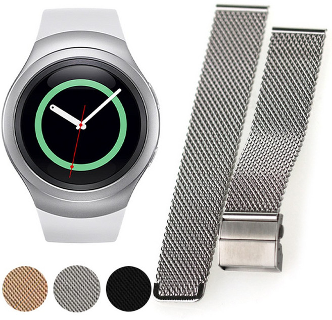 메탈스트랩 기어S2클래식 SM-R732 호환 실버 ME17SV20, 1개, 단품