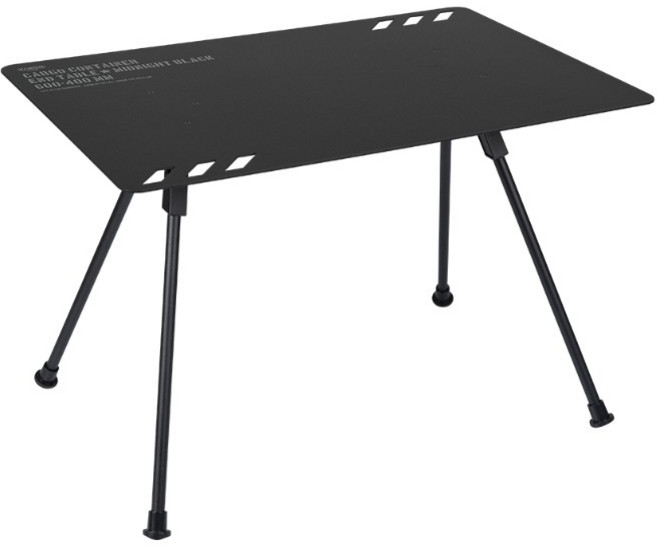 카고컨테이너 엔드 테이블 캠핑 휴대용 보조 사이드 접이식 좌식테이블, 블랙