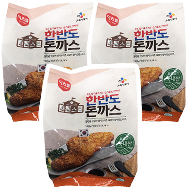 CJ 튼튼스쿨 한반도 돈까스 1Kg, 3개