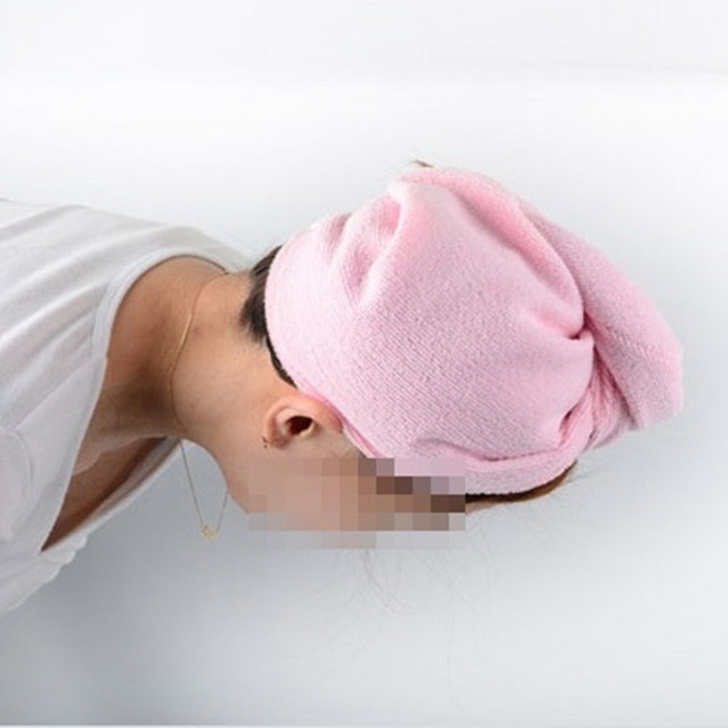 귀여운 샤워 헤어두건 머리흘러내림 방지용 드라이캡 헤어타올 고급스러운, 1개