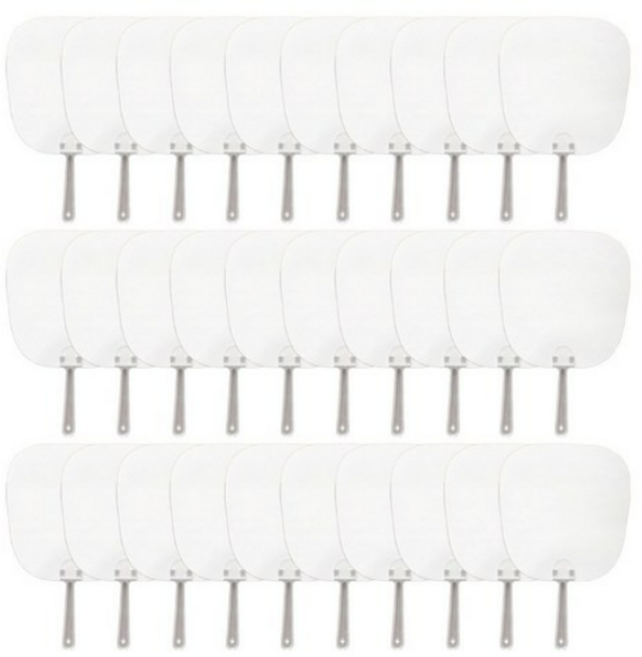 코히모 종이 그리기 부채 만들기 A1 5W0475, 혼합색상, 30개