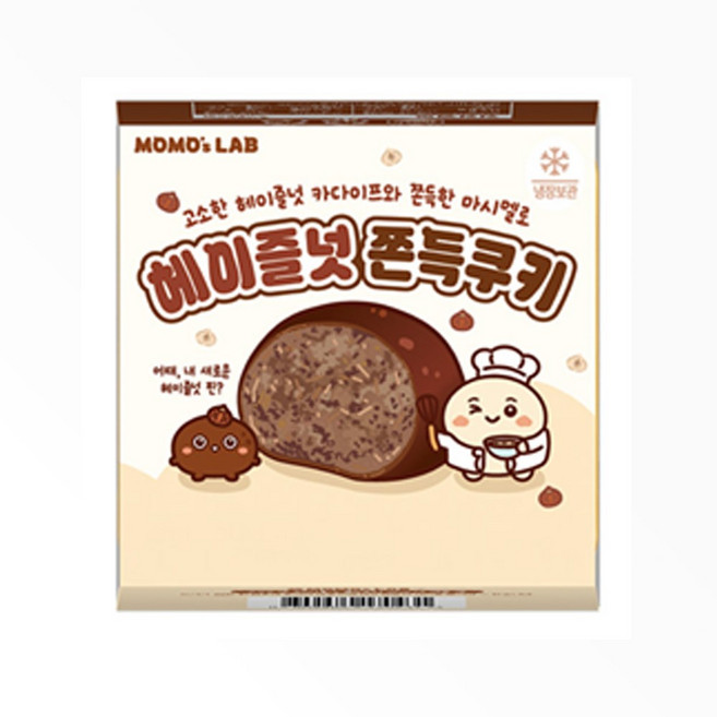 모모즈랩 헤이즐넛 쫀득쿠키 50g x 6개