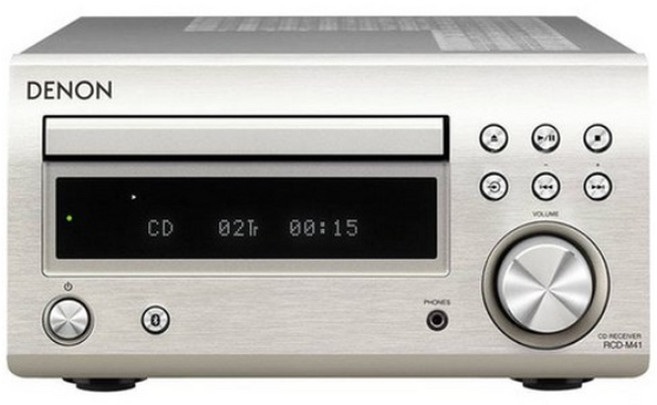 [정품]DENON(데논) RCD-M41 블루투스 미니 CD리시버 실버