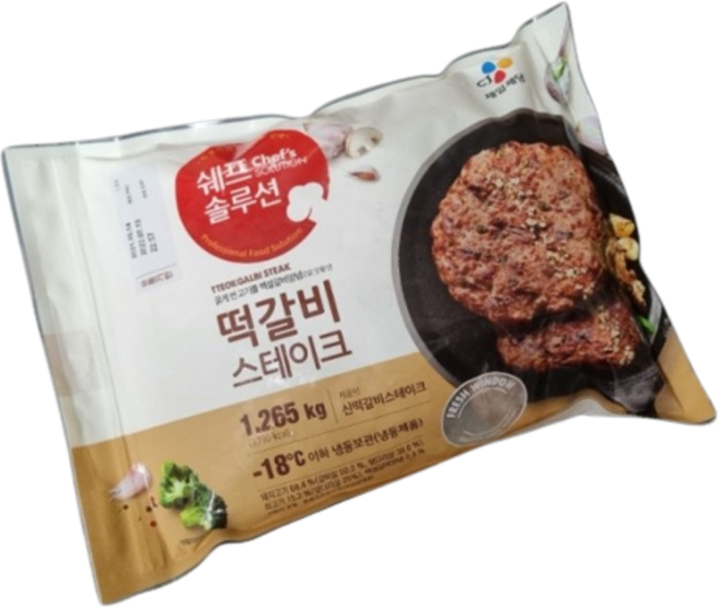 CJ 떡갈비스테이크 1.265kg, 1개