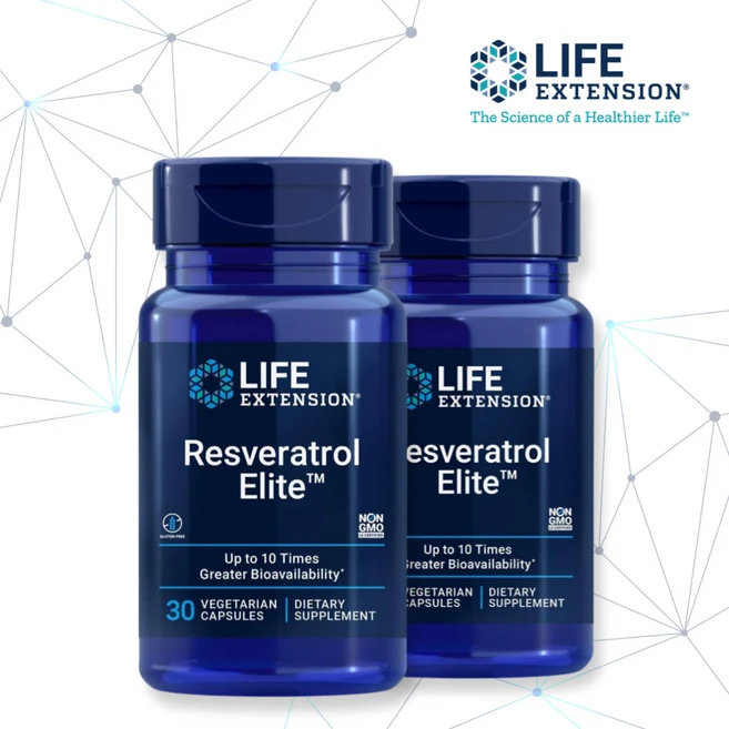 라이프익스텐션 레스베라트롤 엘리트 30개입 Resveratrol Elite (미국직구무배특가할인), 30정, 2개 - 쿠팡