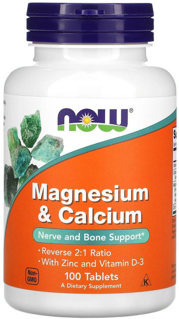 나우푸드 마그네슘 & 칼슘 타블렛, 100정, 1개