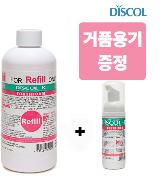 디스콜 K 거품치약, 300ml, 1개