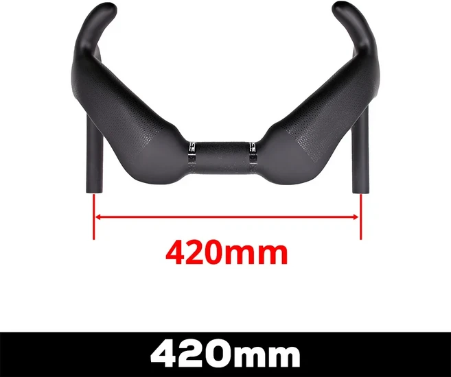 ULLICYC 풀 카본 트랙 자전거 핸들바 스프린트 매치 핸들바 TT 레이싱 바이크 콕핏 31.8mm 360-420mm 자전, 420mm, 01 420mm, 1개
