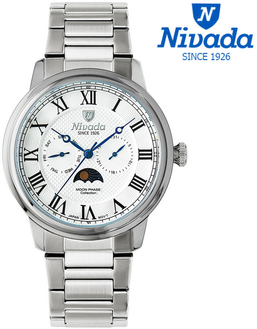 NIVADA 니바다 남성용 멀티펑션 메탈시계 2종 중 택1 (1004-1005)