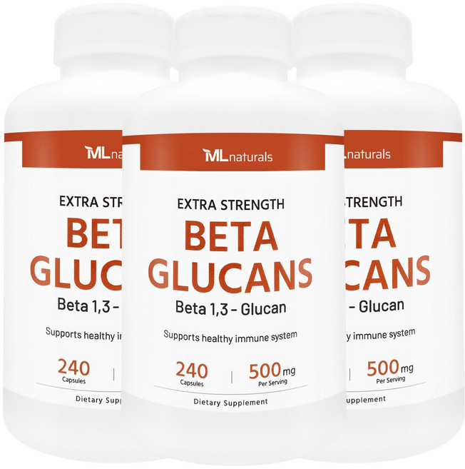 [미국번개배송] 착한명품 마이라이프 내추럴스 발효효모 베타 글루칸 85%, 240정, 3개