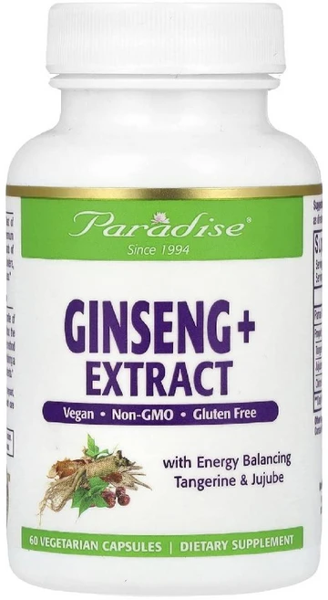 파라다이스허브 인삼 진생 Ginseng Extract 말린귤껍질 대추야자 60정, 1개 - 쿠팡