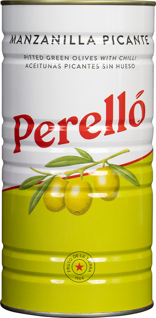 페렐로 만자닐라 피칸테 올리브 대용량 캔(통조림), 1개, 1.44kg