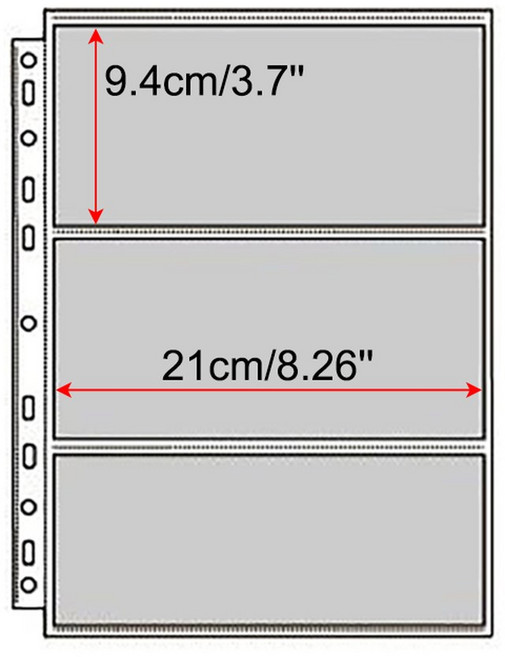 A4 바인더 포토 카드 홀더 KPOP 10 포켓 슬리브 PVC 앨범 리필 4X6 10X15, 3P 10pcs 2