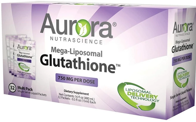 Aurora Nutrascience 오로라 뉴트라사이언스 리포소말 글루타치온 액상 15ml 32팩 Mega-Liposomal Glutathione 750 mg 16 oz, 480ml, 1개 - 쿠팡
