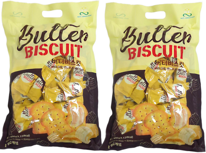 버터 비스킷, 2개, 600g