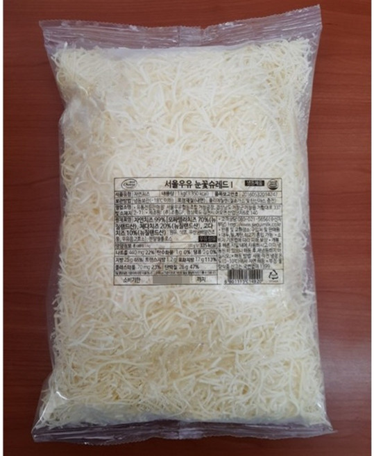 서울우유 눈꽃슈레드I (냉동), 1kg, 2개, 모짜