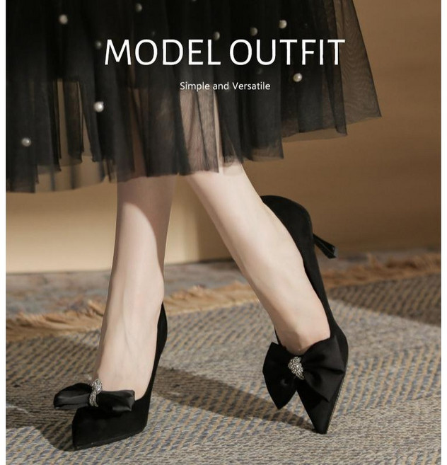 ANYOU 여성 하이힐 5cm 구두 발편한 정장 오피스룩 추천 여자 뾰족코 데일리 오피스 직장용 패션 클래식 하이힐