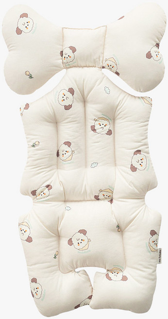 마롤로뜨 유모차 라이너 면 모달 신생아 카시트 쿠션 통통 양면 쿨시트, 1개, 마뭉이_유모차 라이너