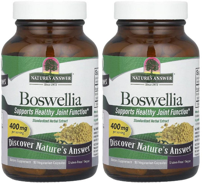 보스웰리아 400mg 효능 Boswellia 90캡슐 네이처스앤서 2병