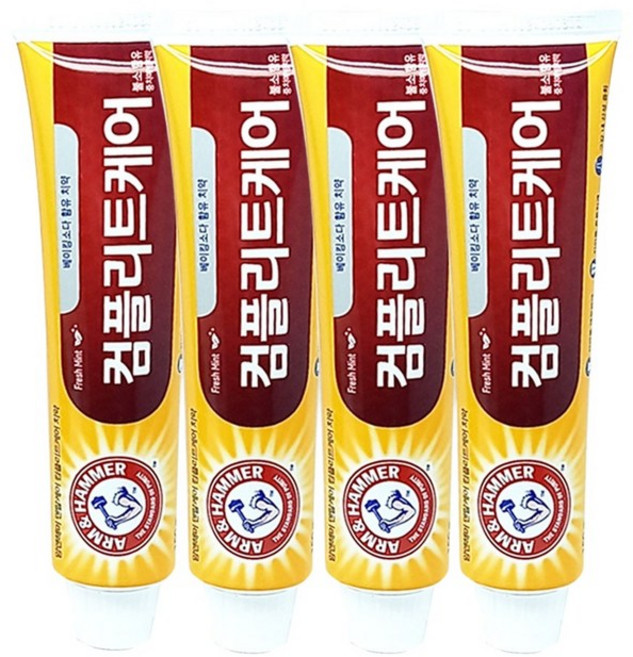 암앤해머 베이킹소다 컴플리트케어 치약 150gx4개 / 날짜임박, 150g, 4개