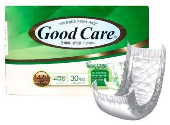 굿케어 성인용 기저귀 일자 고급형, 30개입, 6개