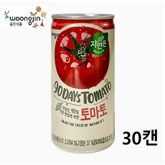 (형제)웅진 자연은 토마토음료수 업소용 가정용, 180ml, 30개