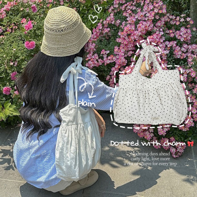 [스트랩묶음 + 캉캉디테일] 블랑몽캉캉리본숄더백