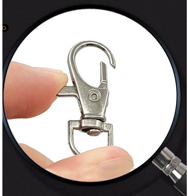 키링 부자재 열쇠고리 연결 고리, 40개, 실버