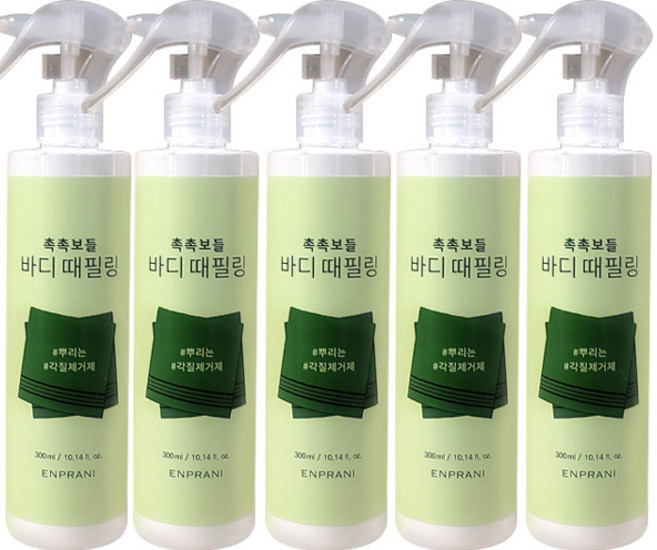 엔프라니 촉촉보들 바디 때필링 바디필링 바디스크럽 300ml, 5개