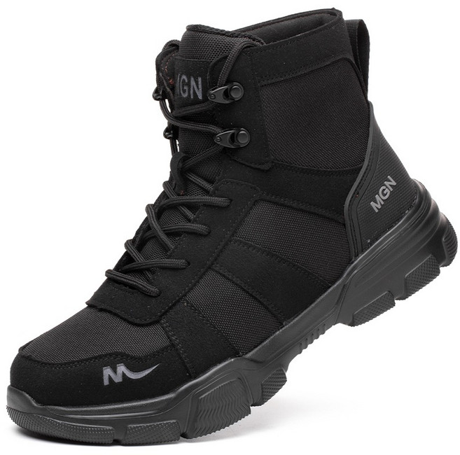 Diansen 캔버스 통기성 초경량 남자 안전화 작업화 매우 가볍고 편안함