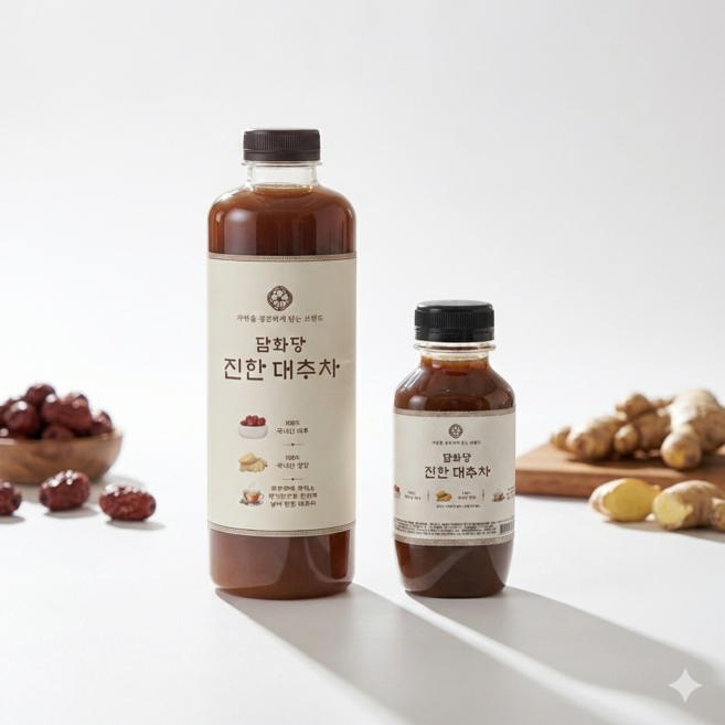 담화당 국내산 대추로 만든 수제 대추차 진한 원액 1kg, 10개, 1개입, 330g