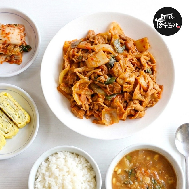 대구 칠성시장 기사식당 간편 두루치기 삼겹 김치 제육볶음 500g, 10개