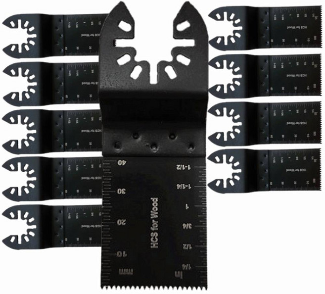 BINSTORE 멀티커터날 목재용 디월트 밀워키 아임삭 등 호환 만능 컷터날, 10개