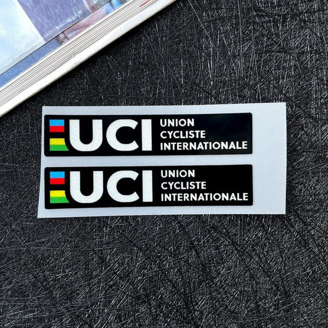 오토바이 유니온 사이클리스트 인터내셔널 스티커 자전거 인증 라벨 반사 데칼 프레임 경고 필름, 1개