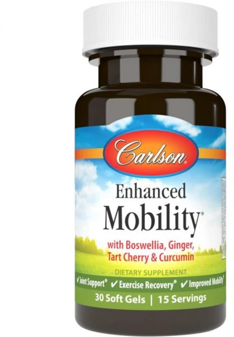 Carlson - Enhanced Mobility Botanical Joint Support Boswellia Tart Cherry Curcumin Ginger 30, 1개, 30정 - 쿠팡