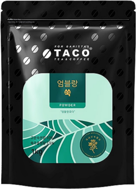 타코 엄블랑 쑥 파우더 라떼분말, 1kg, 10개