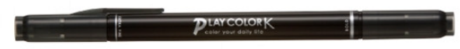 PLAYCOLOR 톰보 케이 수성사인펜, 블랙, 10개