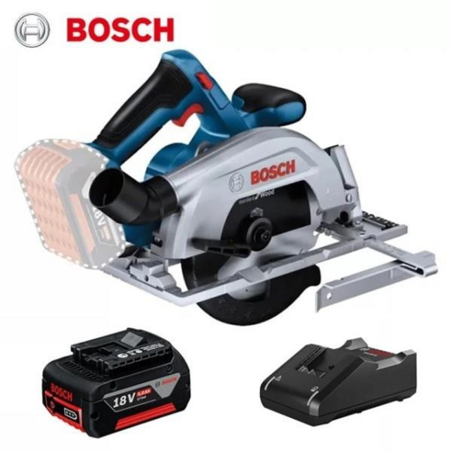 Bosch GKS 185LI 무선 원형 톱소형 전기 목재 톱브러시리스 모터18V5000 RPM, 02 GKS185-LI 5.0AH Set, 02 GKS185-LI 5.0AH Set, 2.GKS185-LI 5.0AH Set